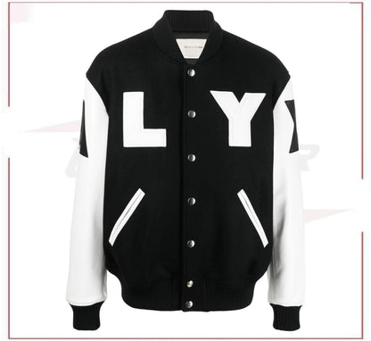 1017 ALYX 9SM logo-print varsity jacket