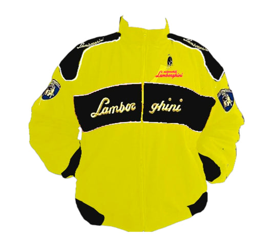 Lamborghini Vintage Racing Jacket Yellow and Black