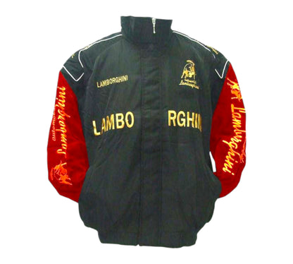 Lamborghini Racing Vintage Jacket Black and Red