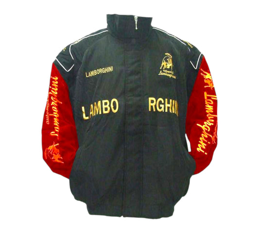 Lamborghini Racing Vintage Jacket Black and Red