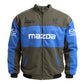 Mazda RX-7 Vintage Racing Jacket Dark Gray and Royal Blue