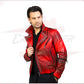 Vasco - Men's Studded Jacket in Genuine Bordeaux Leather CROSSOVER RACEWEARS