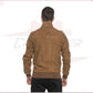 Victor - Men's Bomber Jacket in Genuine Honey Suede Leather CROSSOVER RACEWEARS