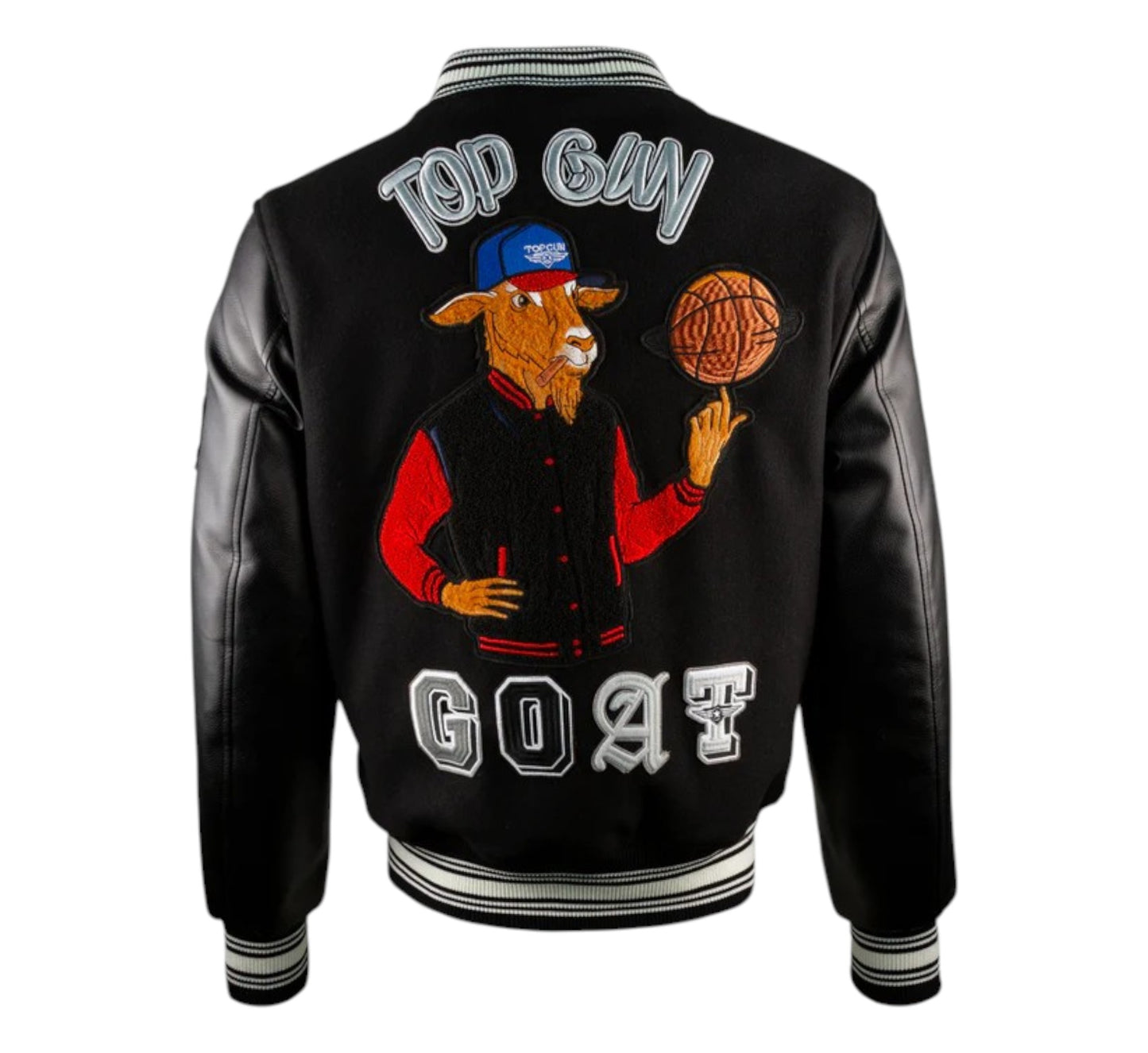 TOP GUN® "THE NEW GOAT" VARSITY JACKET