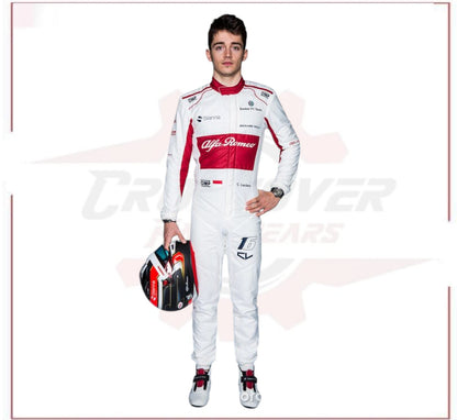 2018 Charles Leclerc Alfa Romeo Sauber F1 Race Suit CROSSOVER RACEWEARS