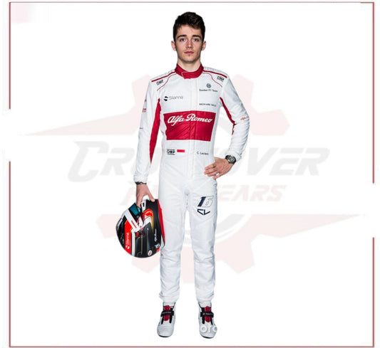 2018 Charles Leclerc Alfa Romeo Sauber F1 Race Suit CROSSOVER RACEWEARS
