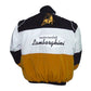 Lamborghini Automobili Racing Jacket Black,White and Brown