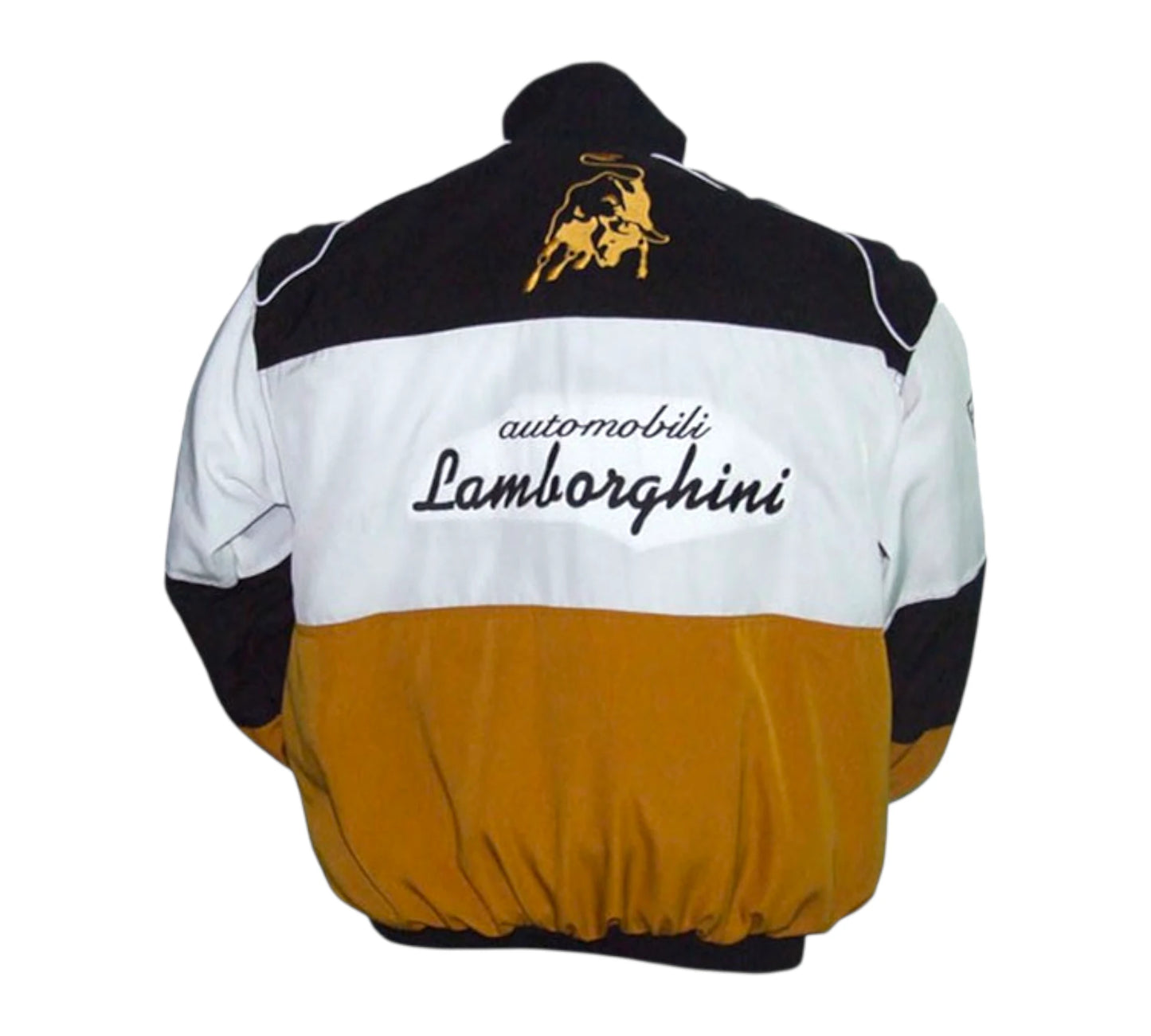 Lamborghini Automobili Racing Jacket Black,White and Brown