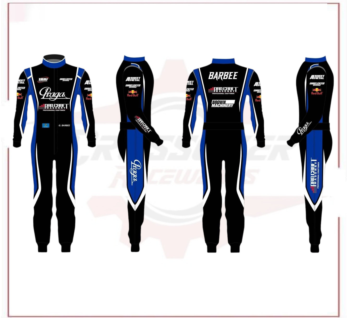 G.Barbee Customized Praga Go Kart Racing Suit
