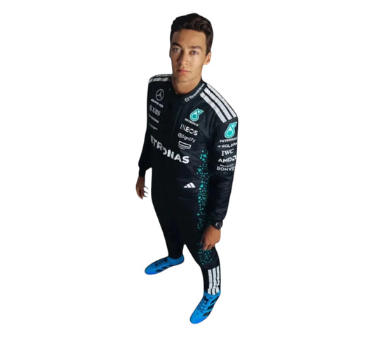 New 2025 George Russell Mercedes f1 Race Suit