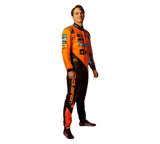 2025 Oscar Piastri McLaren F1 Team Replica Racing Suit