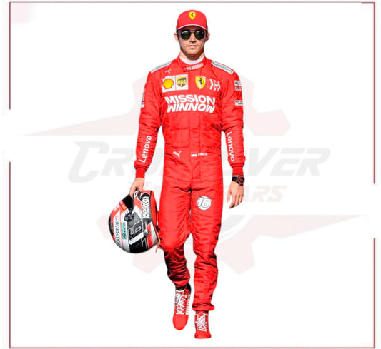 Charles Leclerc 2019 Ferrari F1 Replica Race Suit CROSSOVER RACEWEARS