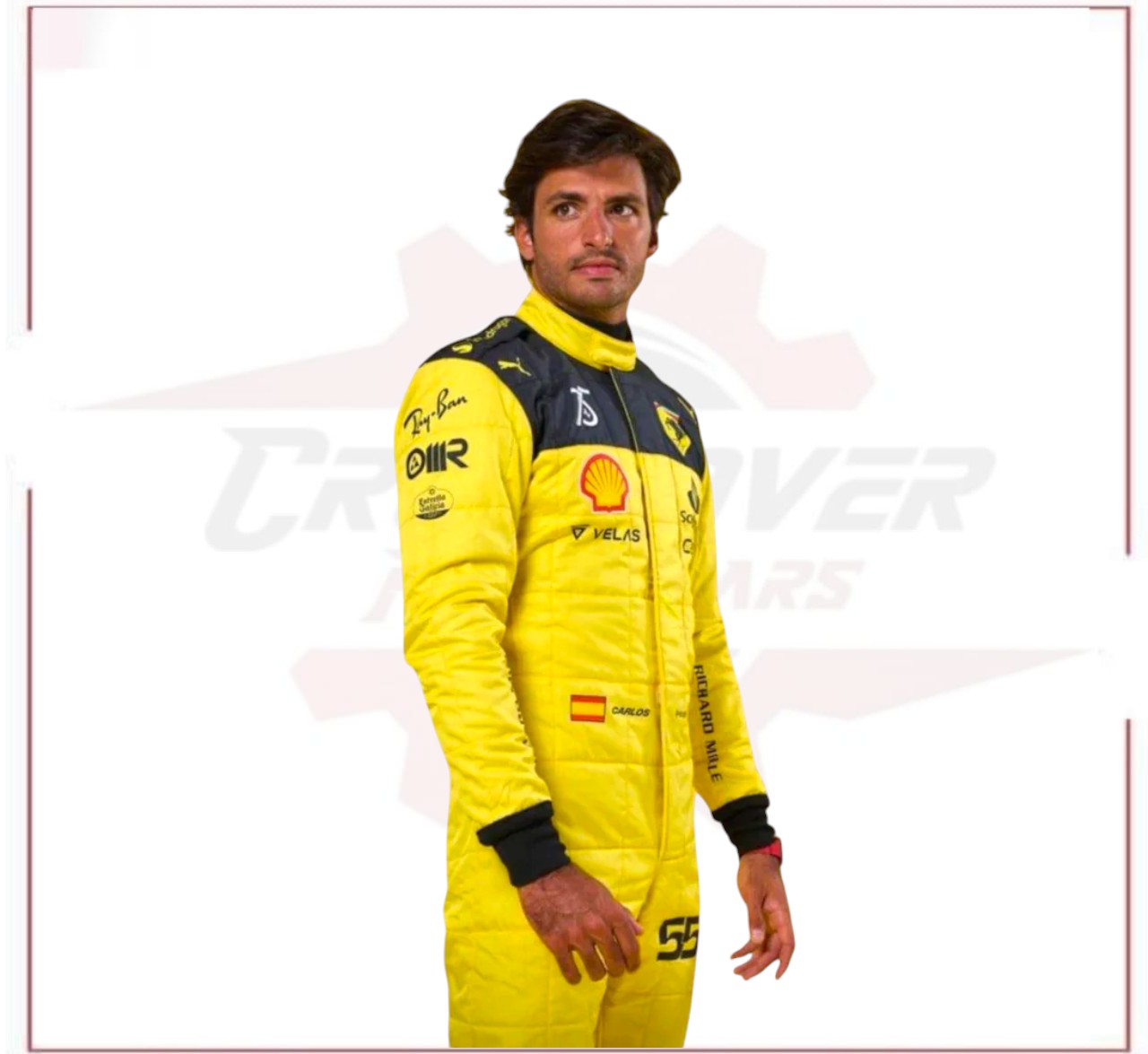 2022 Carlos Sainz Ferrari F1 Racing Suit - MONZA GP - CROSSOVER RACEWEARS 