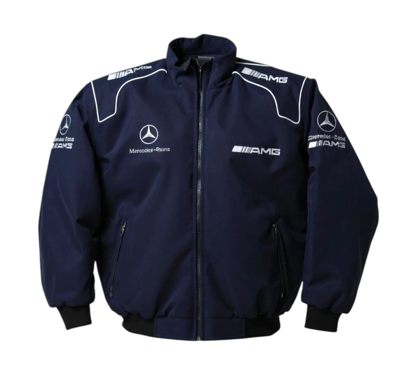 Mercedes Benz AMG Racing Vintage Jacket, Navy Blue