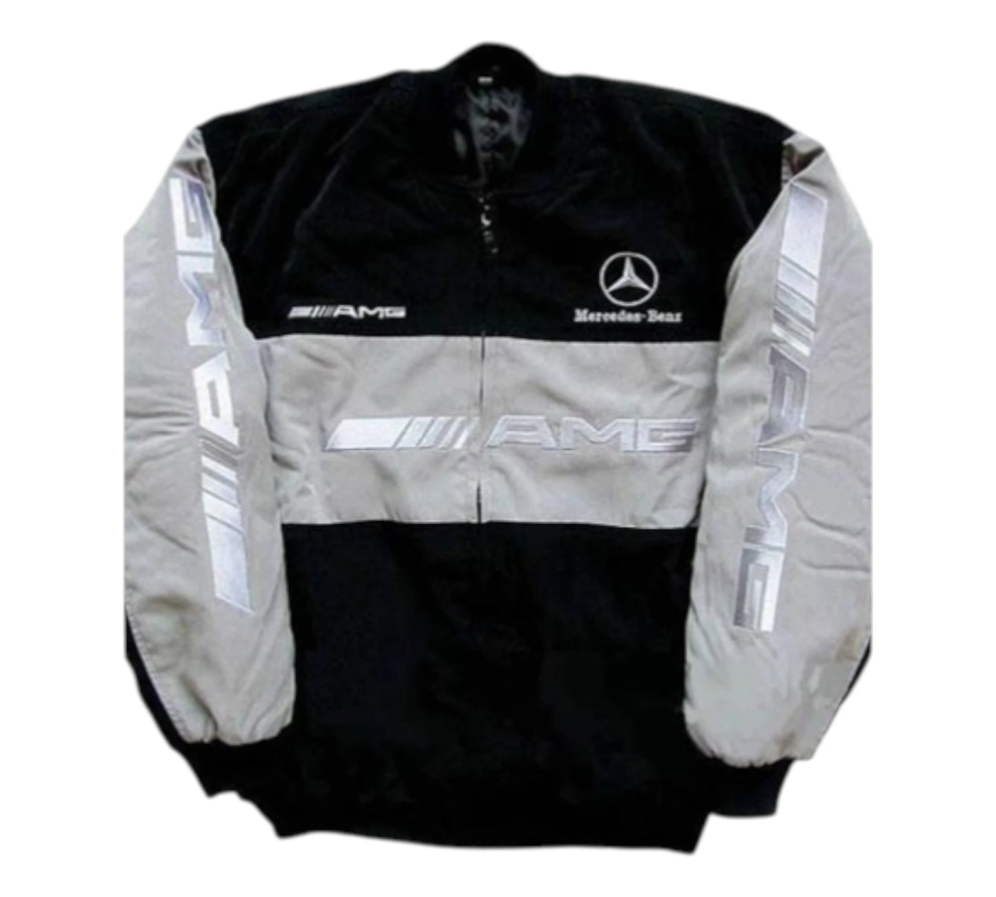 Mercedes Benz AMG Racing Jacket Vintage, Light Gray