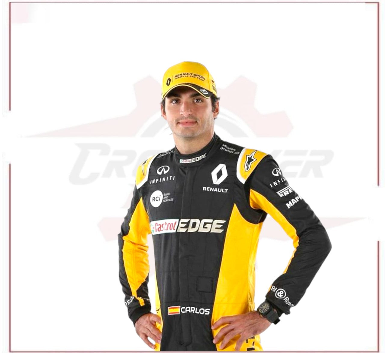 Carlos Sainz Renault 2017 F1 Race Suit USA GP - CROSSOVER RACEWEARS 