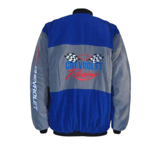 Chevrolet Vintage Racing Jacket Blue & Grey