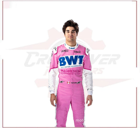 Lance Stroll 2020 Season Worn BWT Racing F1 Team Race Suit CROSSOVER RACEWEARS