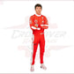 2023 New Las Vegas Charles Leclerc F1 Scuderia Ferrari Race Suit CROSSOVER RACEWEARS