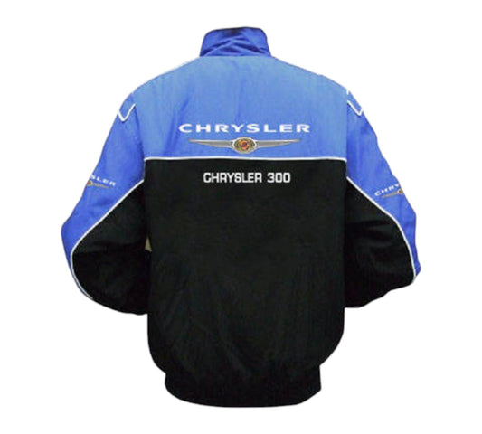 Chrysler 300 Racing Jacket Black and Royal Blue