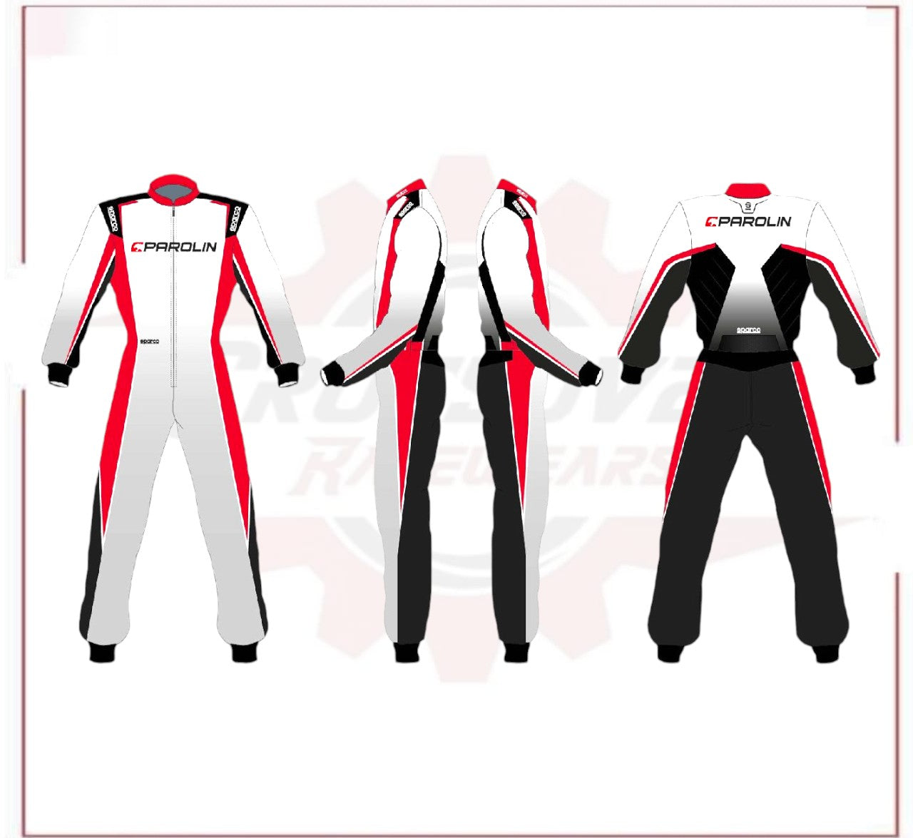 NEW PAROLIN MOTORSPORT SPARCO DRIVER KARING SUIT CROSSOVER RACEWEARS