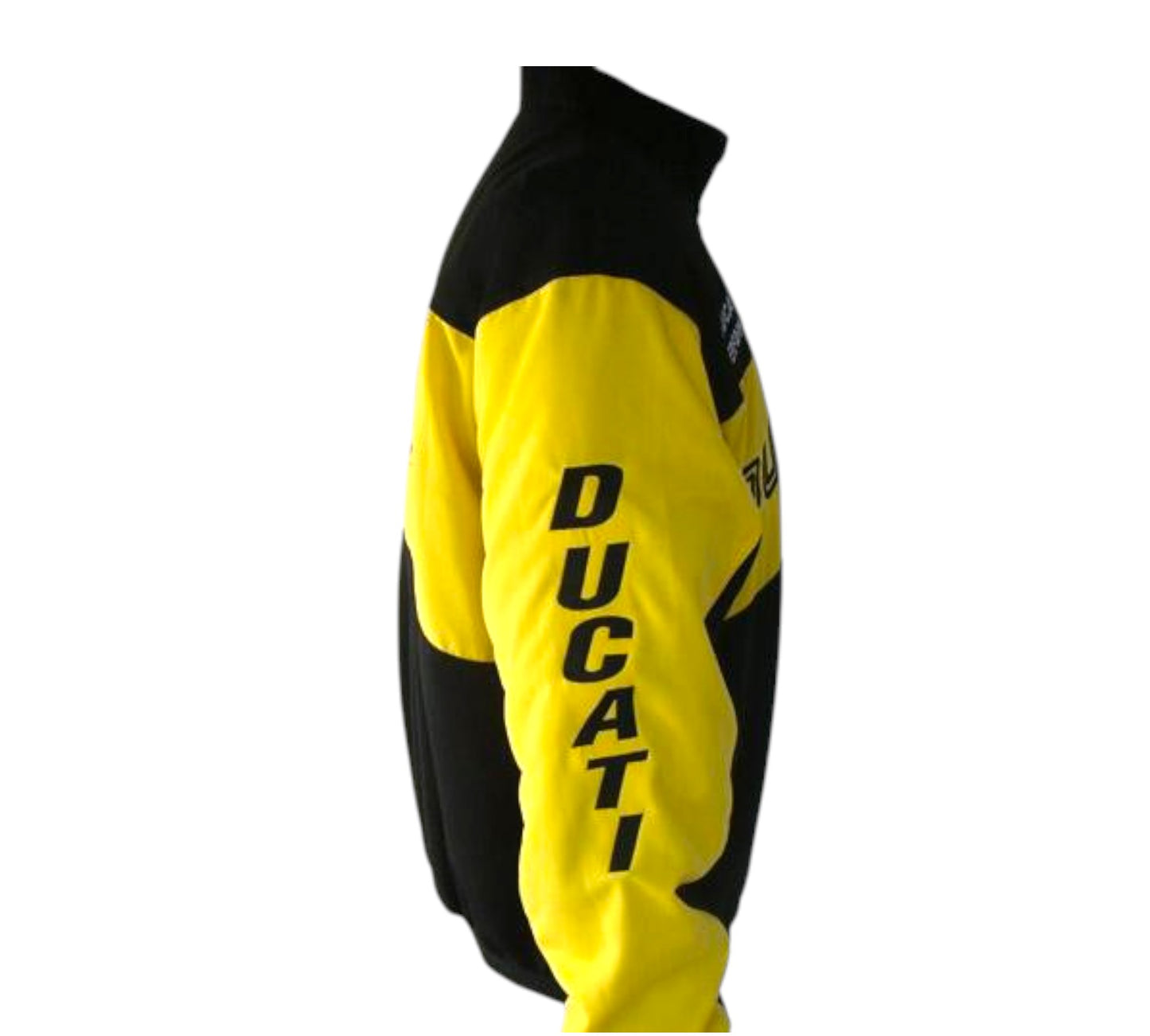 Ducati Motorcycle Jacket Coat Black & Yellow