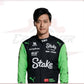 New 2024 Zhou Guanyu Stake F1 Team Kick Sauber Replica Racing Suit