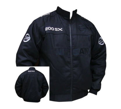 Nissan 200SX GTR Vintage Jacket Racing Black