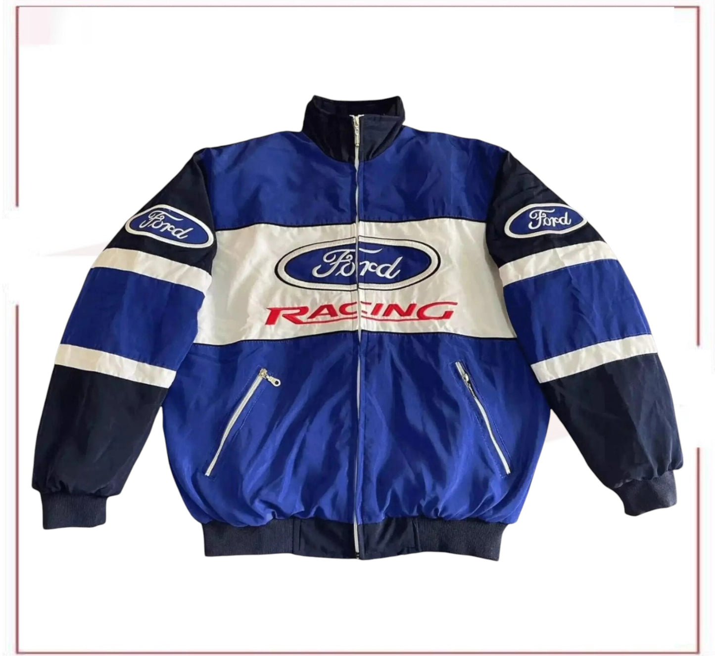 Vintage Ford F1 Racing Sublimation Bomber Jacket