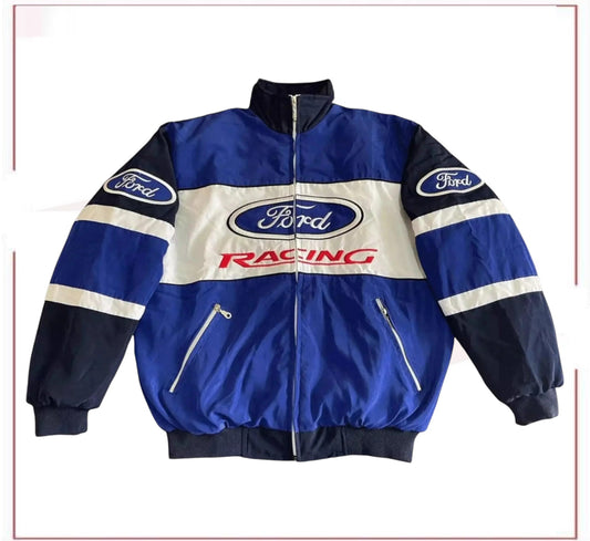 Vintage Ford F1 Racing Sublimation Bomber Jacket