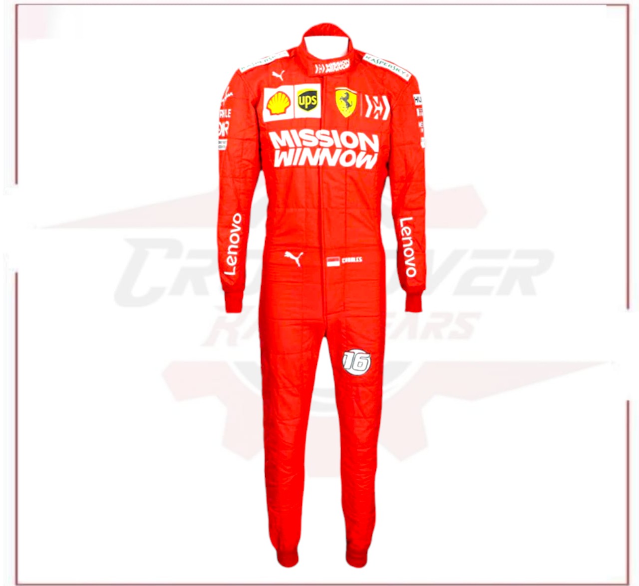 Charles Leclerc 2019 Ferrari F1 Replica Race Suit CROSSOVER RACEWEARS