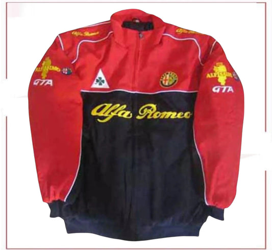 Alfa Romeo Vintage F1 Sublimation Printed Racing Jacket