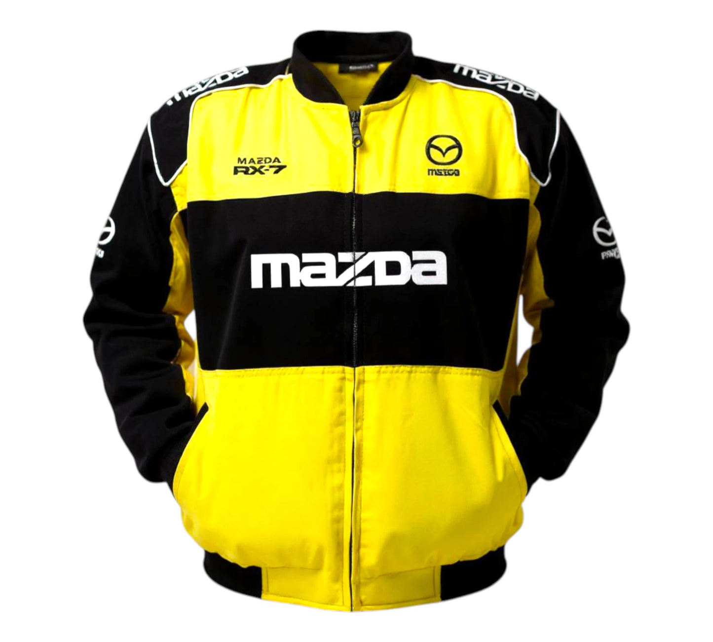 Mazda RX-7 Vintage Racing Jacket Yellow and Black