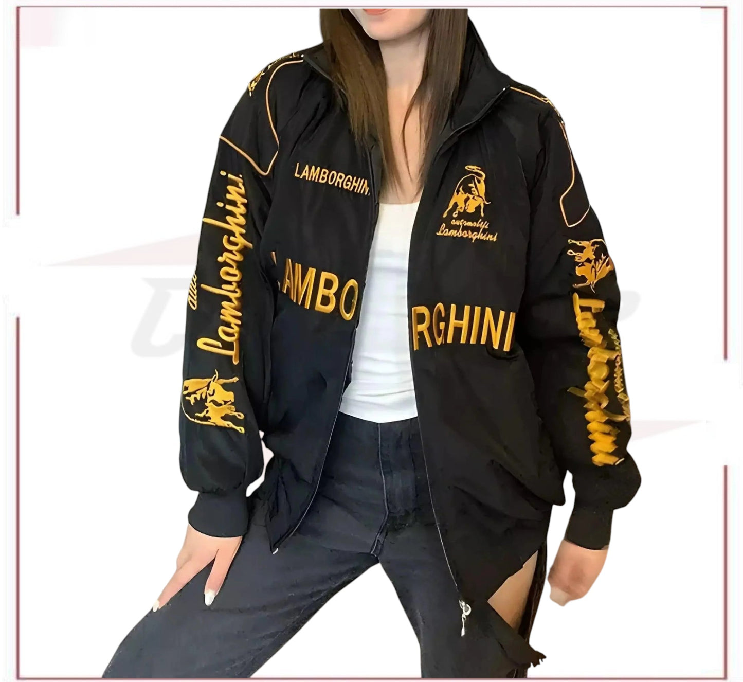 Lamborghini F1 Vintage Style Sublimation Racing Jacket