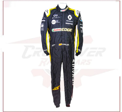 Carlos Sainz 2018 Renault F1 Racing Suit Brazilian Grand Prix - CROSSOVER RACEWEARS 