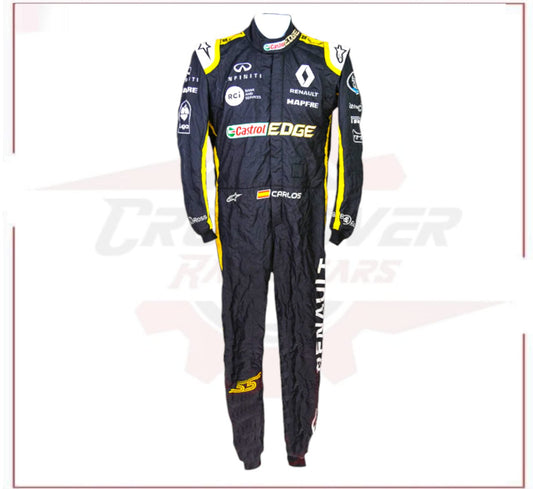 Carlos Sainz 2018 Renault F1 Racing Suit Brazilian Grand Prix - CROSSOVER RACEWEARS 