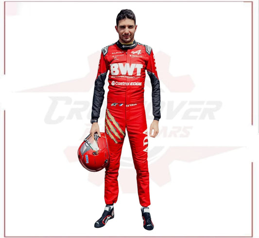 2024 New Esteban Ocon bwt F1 Race Suit CROSSOVER RACEWEARS