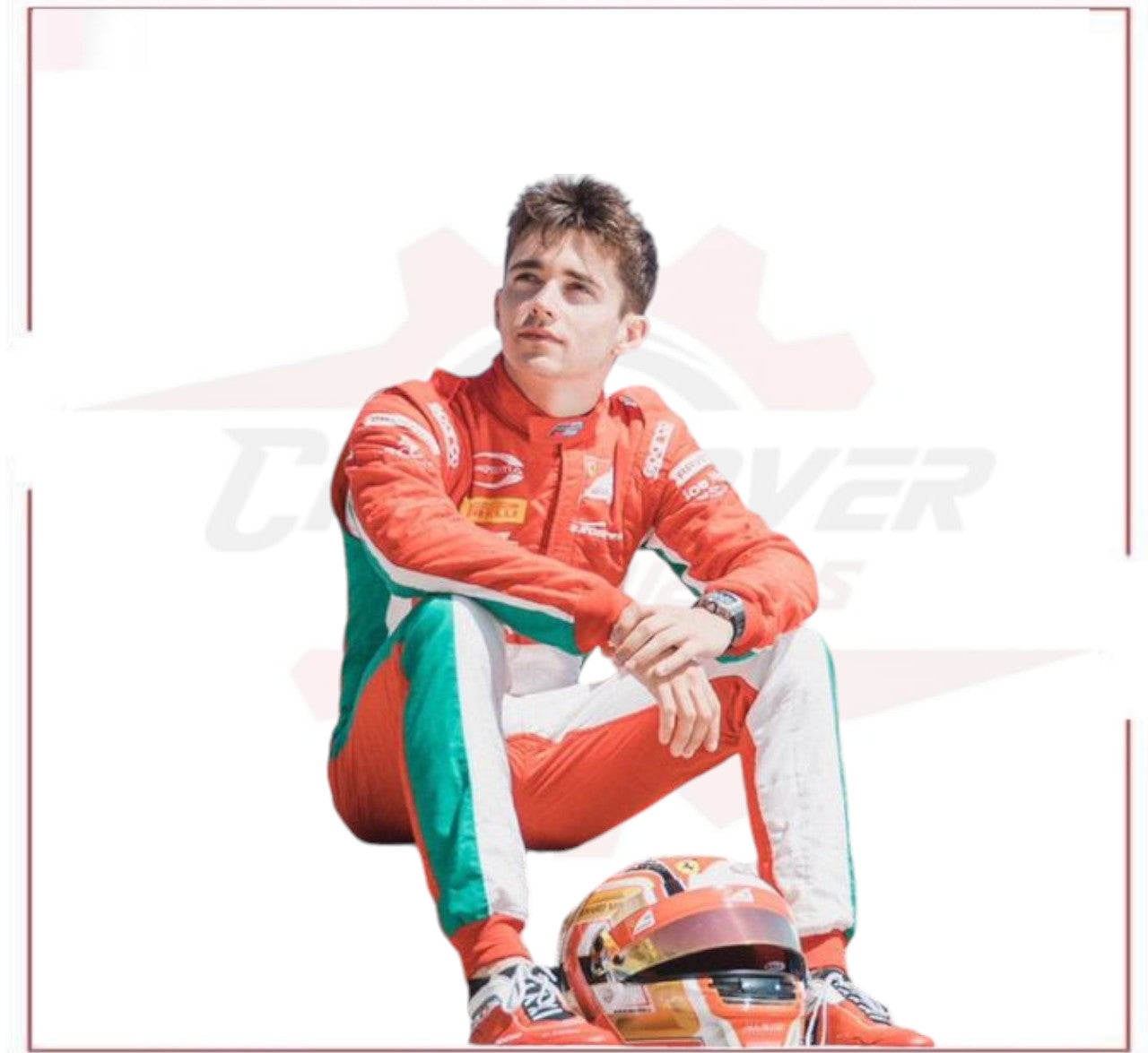 Charles Leclerc 2017 Formula 2 Race Suit Prema Power Team CROSSOVER RACEWEARS