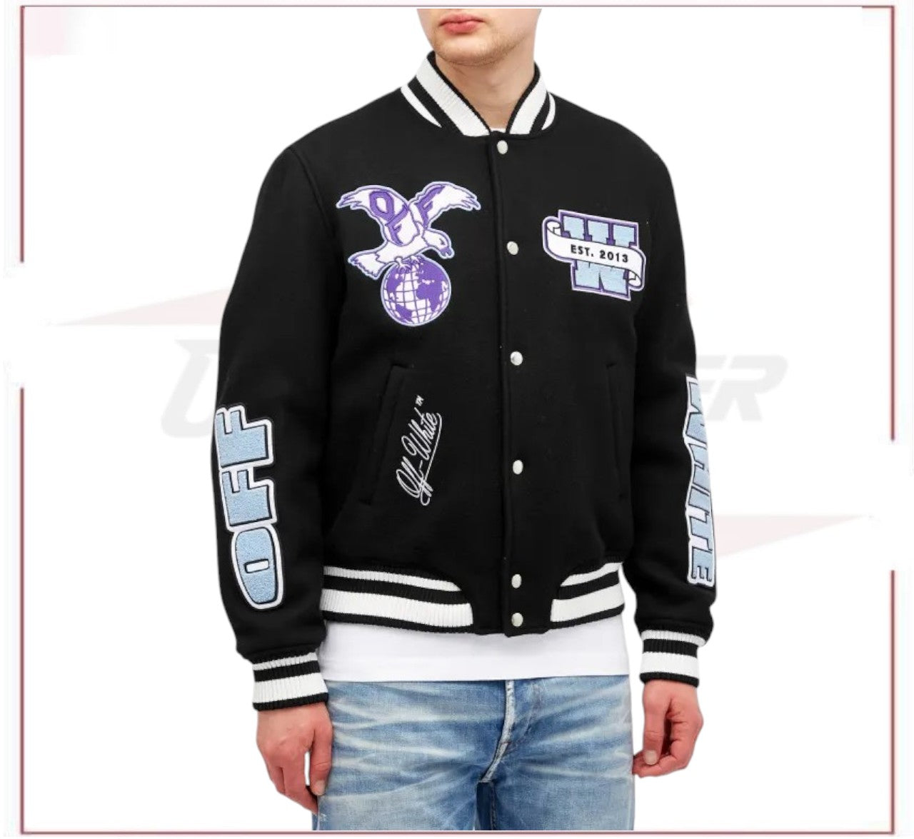 Off-White Eagle Wool Varsity Jacket