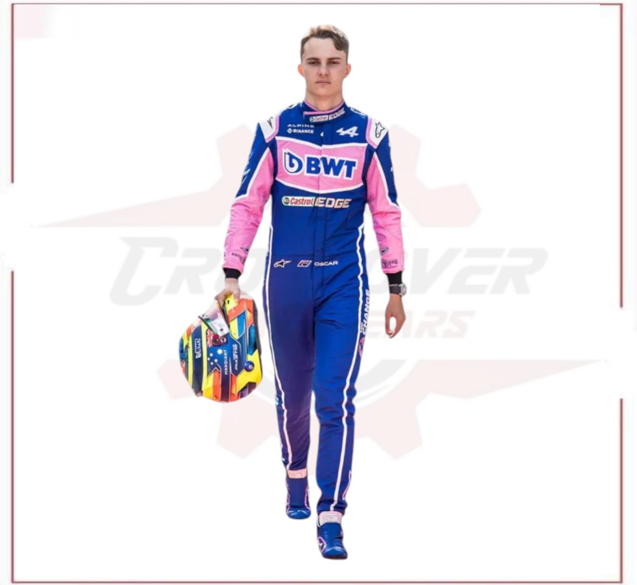 2022 Oscar Piastri BWT Alpine F1 Race suit CROSSOVER RACEWEARS