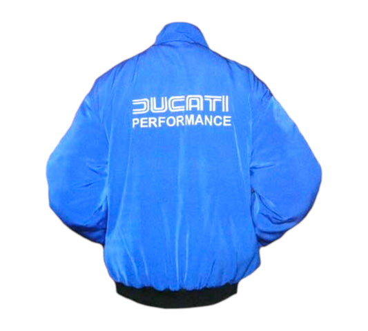 Ducati Corse Motor Cycle Jacket Royal Blue