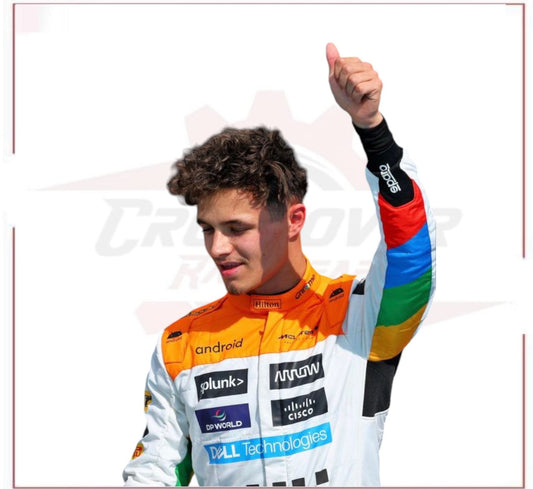 2023 Lando Norris Mclaren F1 Race Suit CROSSOVER RACEWEARS