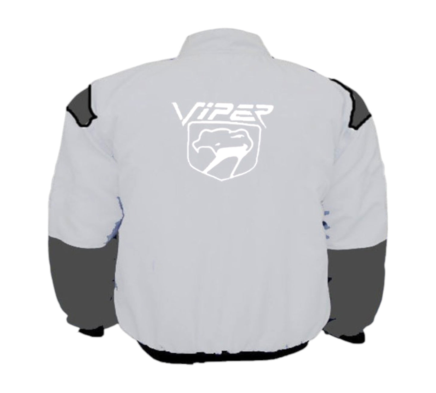 Viper Fangs Racing Jacket Light Gray and Dark Gray