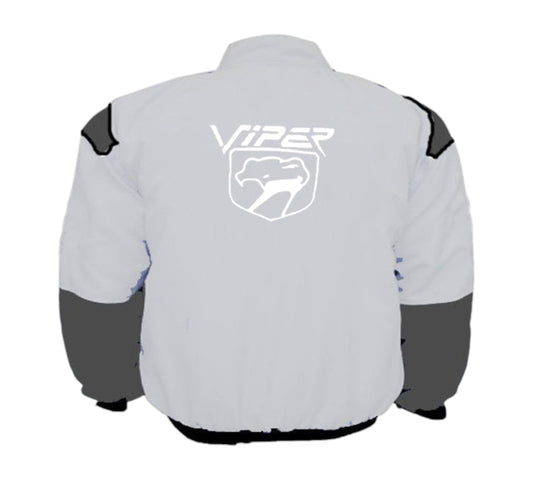 Viper Fangs Racing Jacket Light Gray and Dark Gray