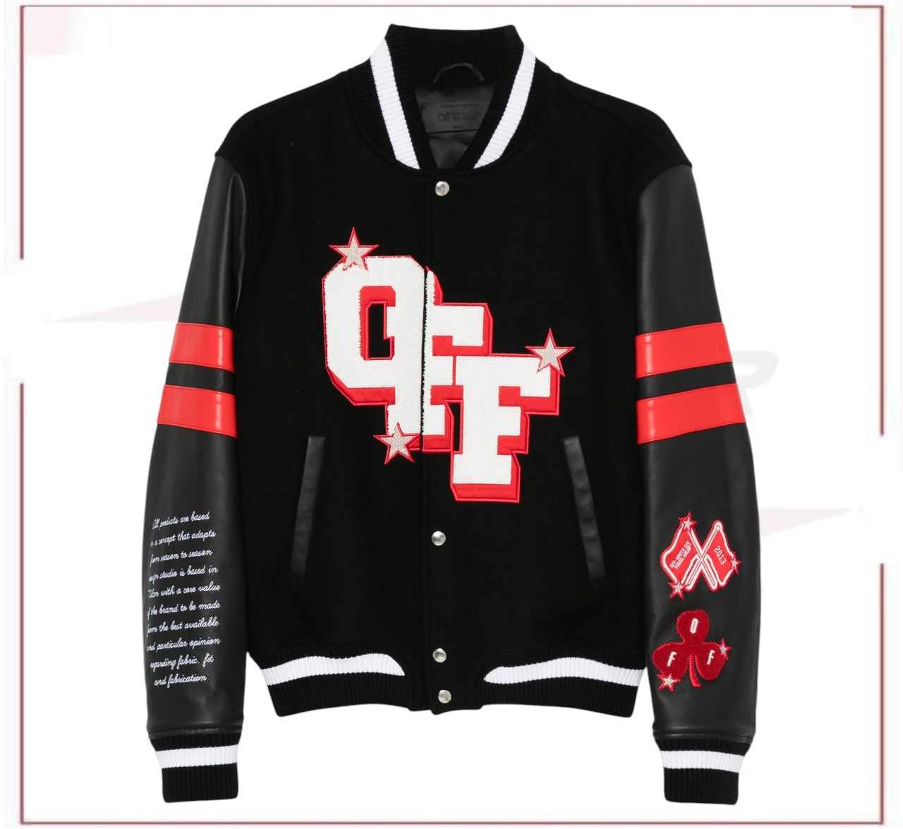 Off-White Dices Lea varsity jacket