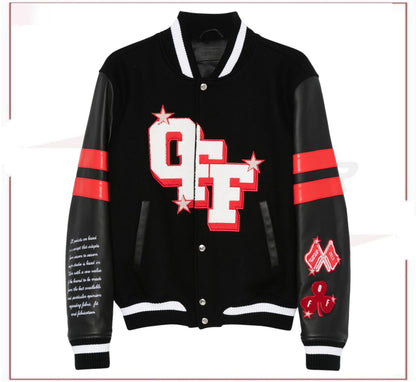 Off-White Dices Lea varsity jacket
