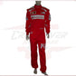2014 Fernando Alonso Ferrari F1 Embroidered Racing Suit CROSSOVER RACEWEARS