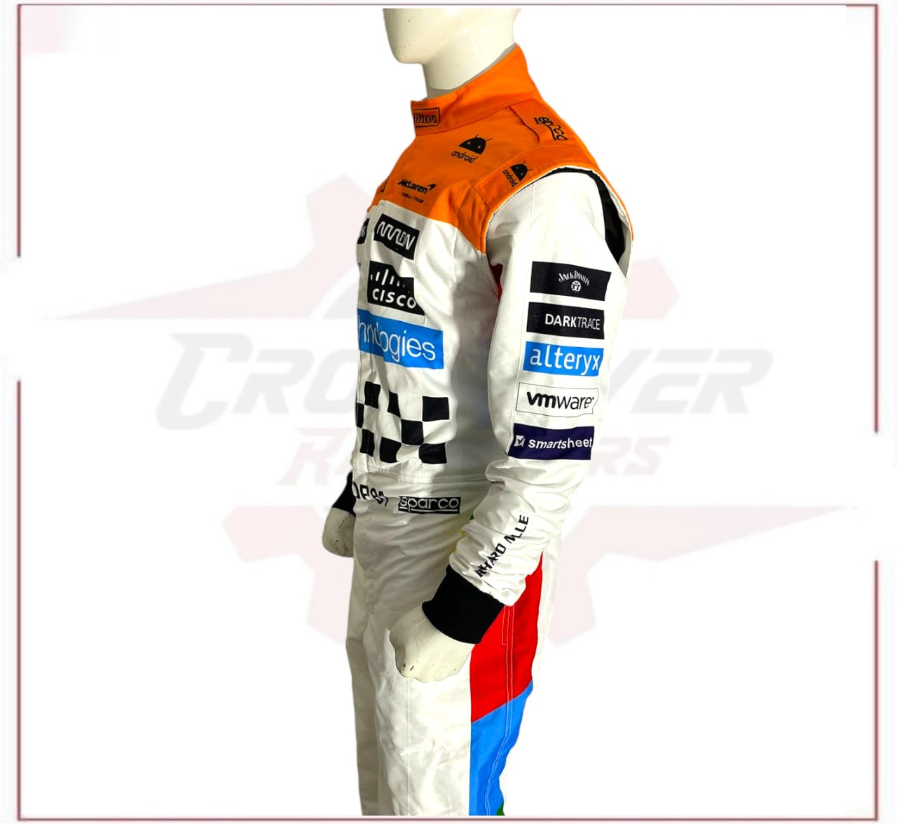 NEW MCLAREN SILVERSTONE OSCAR PIASTRI 2023 F1 TEAM RACE SUIT CROSSOVER RACEWEARS