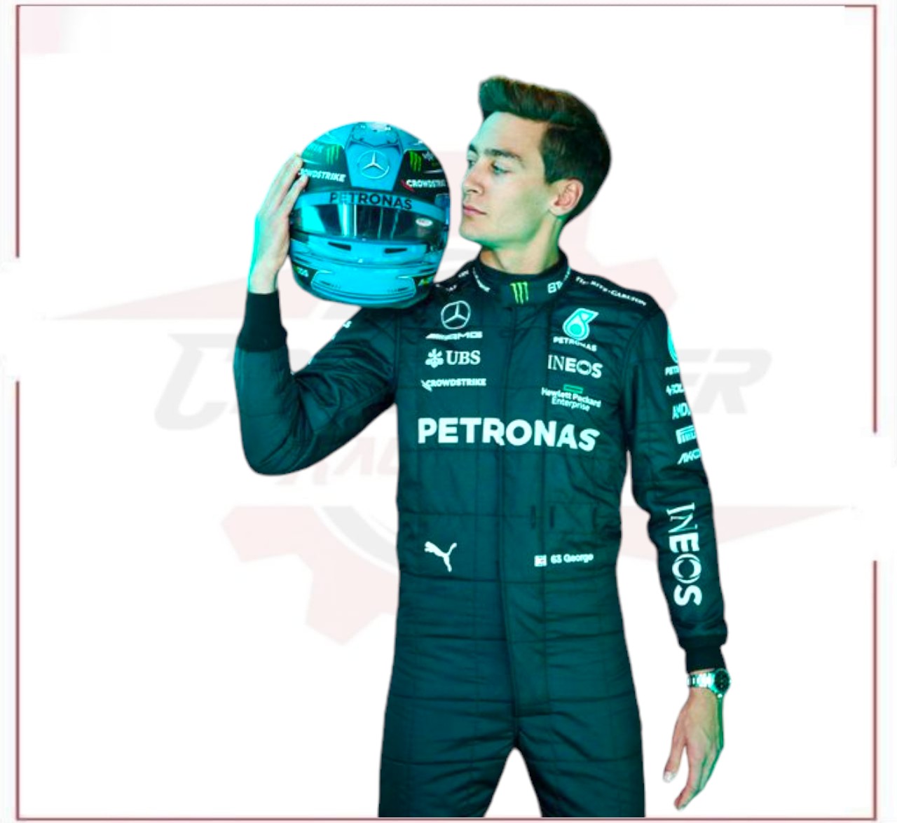 2023 George Russell Mercedes AMG F1 Race Suit CROSSOVER RACEWEARS