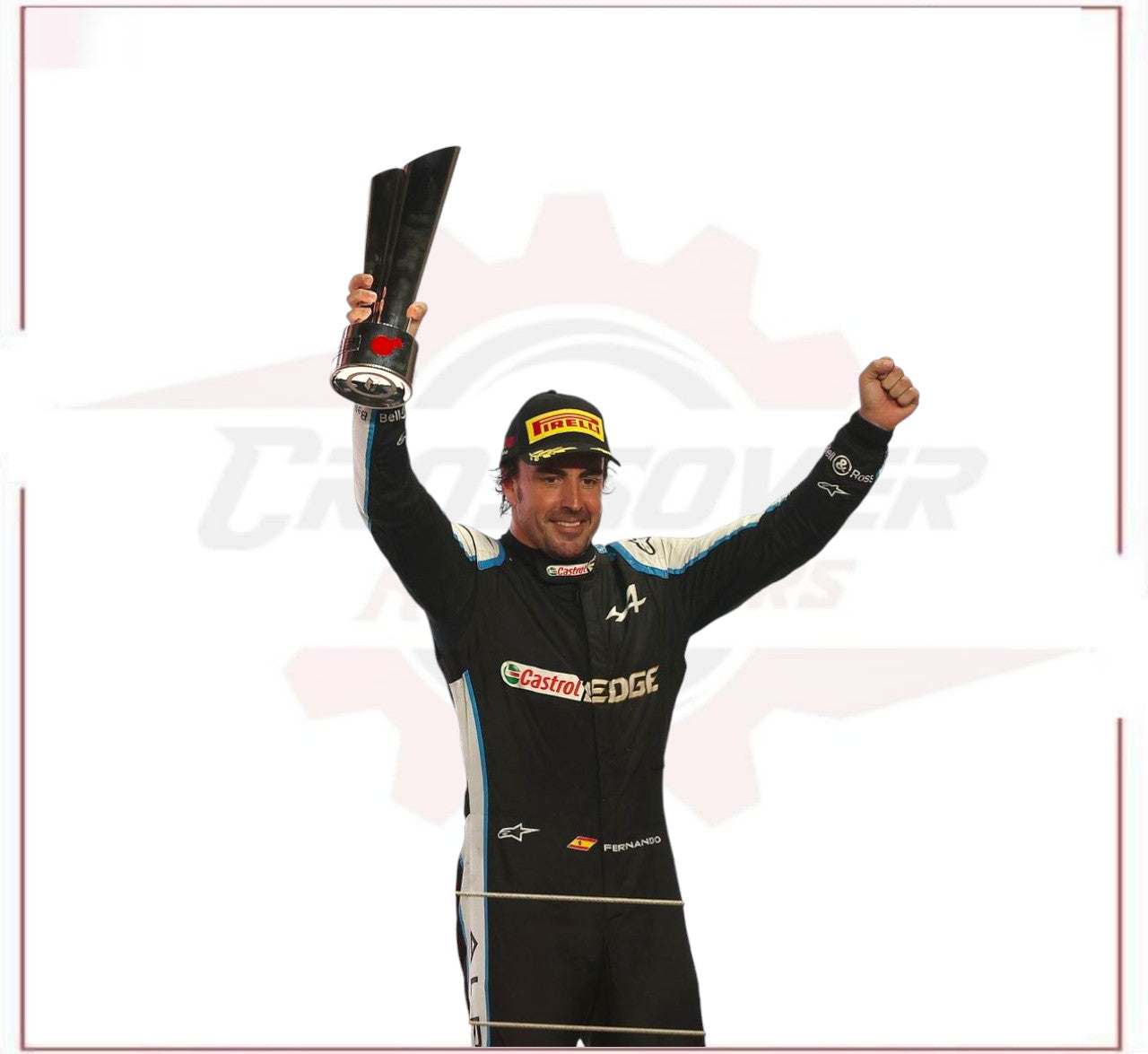 2021 FERNANDO ALONSO ALPHINE F1 RACE SUIT CROSSOVER RACEWEARS